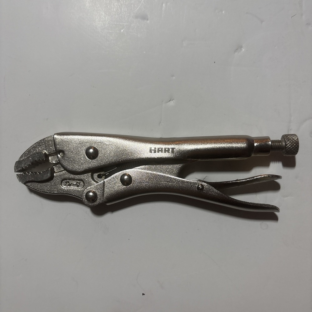 HART 7" Straight Jaw Locking Pliers Nickel Plated For Durability New